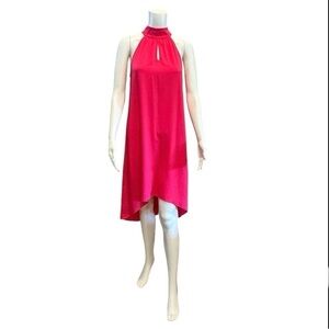 C. Wonder Halter Keyhole High-Low Midi Women’s Dress  Size XS  Color Fuschia NWT